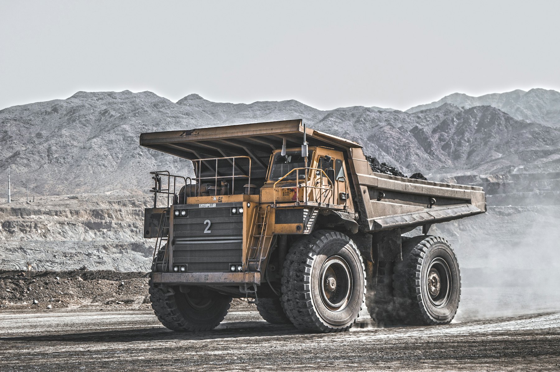 Haul truck at the mine