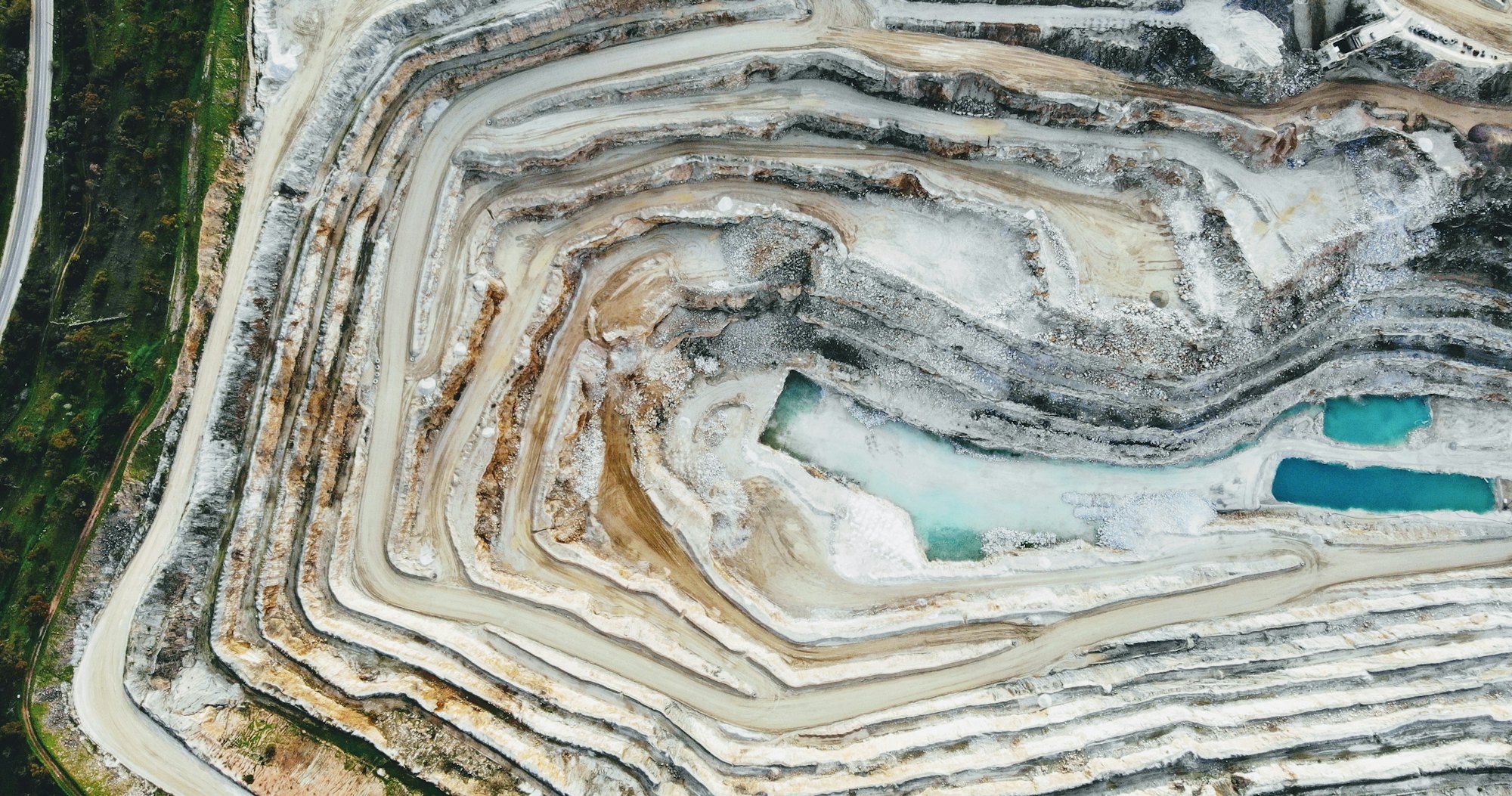 Open-pit quarry